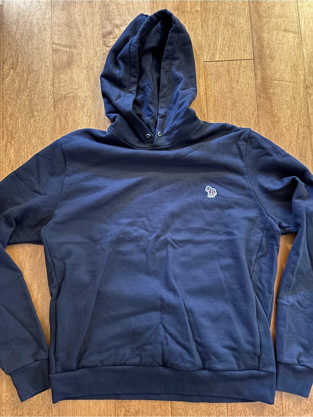 PS Paul Smith Navy Organic Cotton Zebra Hoodie (Fits L) (READ)